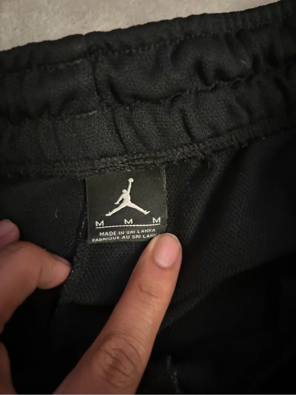 Jordan Men’s M Athletic Shorts Black/Blue/White Graphic Drawstring Elastic